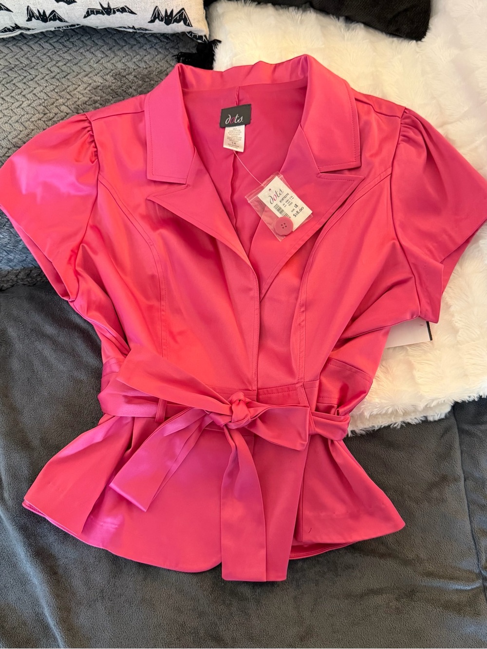 ♡dots pink blazer y2k plus size♡
